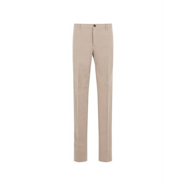 インコテックス メンズ カジュアルパンツ ボトムス Pressed-crease trousers Neutrals｜asty