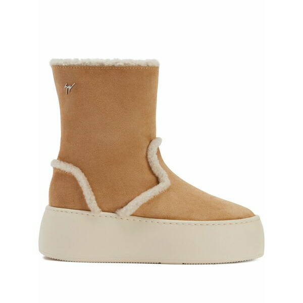 ジュゼッペザノッティ レディース ブーツ シューズ Gz league shearling platform boots Brown