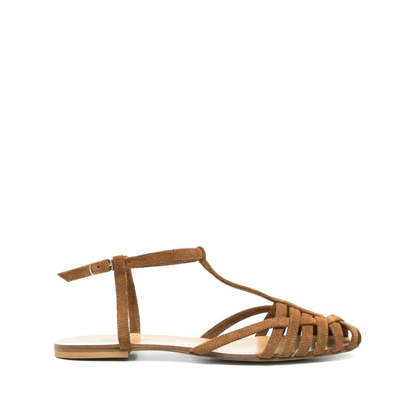 アンナ・エフ レディース サンダル シューズ Suede sandals Brown|asty