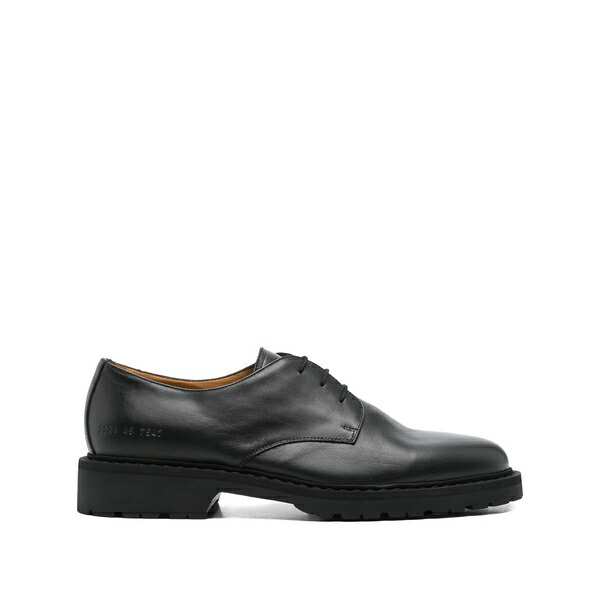 コモン・プロジェクツ メンズ ドレスシューズ シューズ Leather lace-up derby shoes Black｜asty