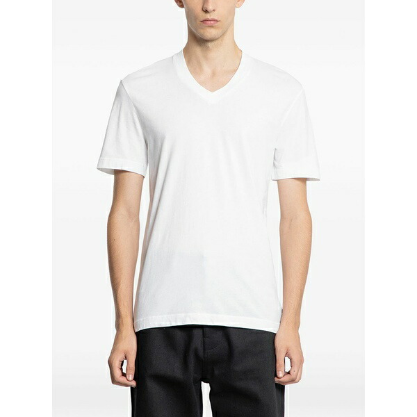 ジェームス パース メンズ Tシャツ トップス V-neck t-shirt White|asty