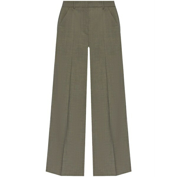 ケンゾー レディース 心地よいズボン下 ボトムス Wide-leg wool trousers Grey