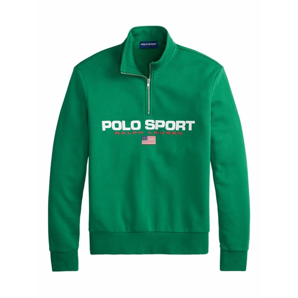 ラルフローレン メンズ スポーツシャツ トップス Half-zip logo polo shirt Green