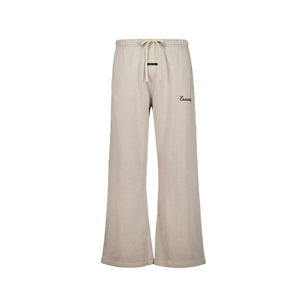 エフオージーエッセンシャルズ メンズ 心地好いズボン下 ボトムス Essentials logo-print track pants Grey
