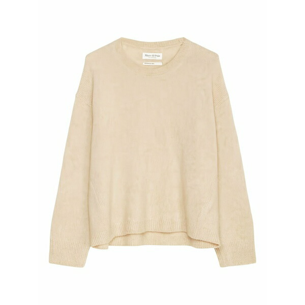 マルコポーロ レディース 編み物\u0026プルオーバー アウター Crew-neck jumper Neutrals