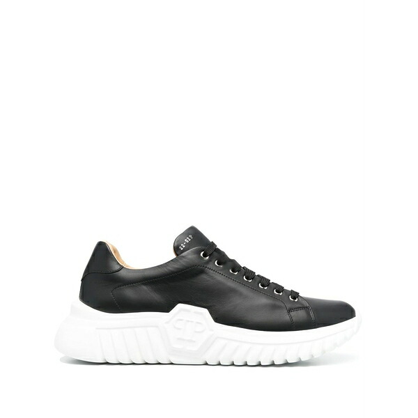 フィリップ飾り気のない メンズ スニーカー シューズ Basic runner low-top sneakers Black