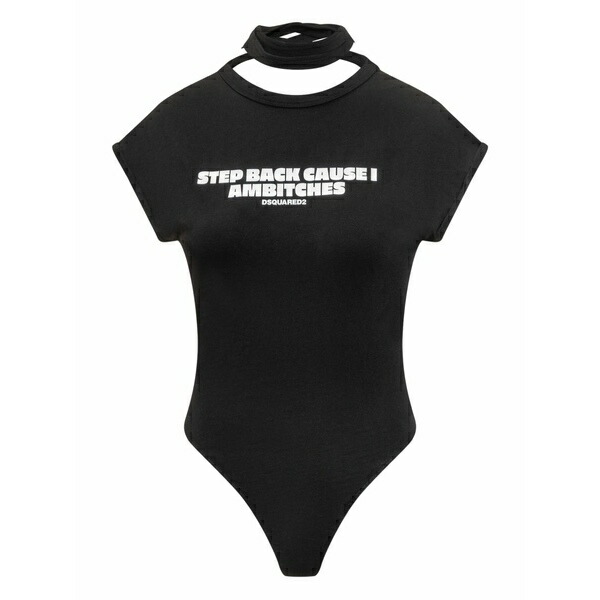 ディースクエアード レディース ティーシャツ トップス Openback top  Black