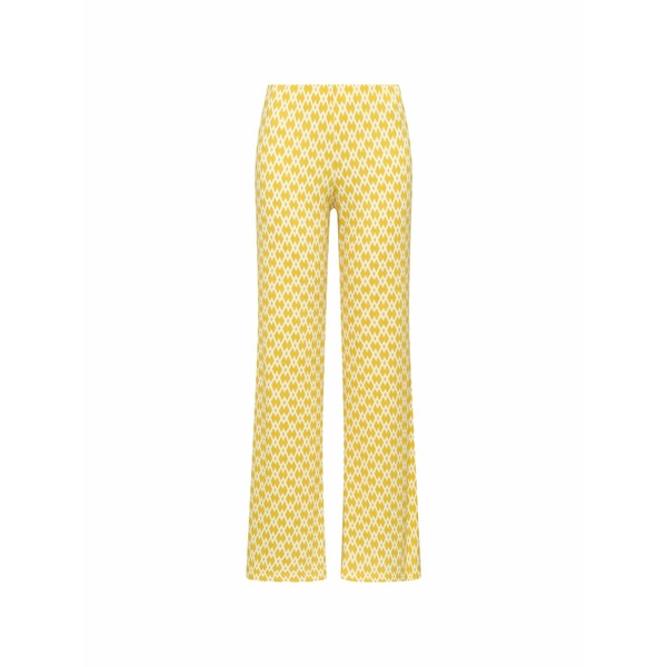 マリパルミ レディース 心地よいズボン下 ボトムス Diamond glow geometric-print trousers Yellow