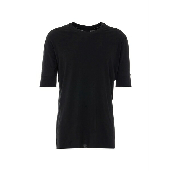 トム・Cr メンズ ティーシャツ トップス Distressed-effect t-shirt Black