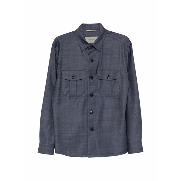 カナーリ メンズ 上衣＆上衣 アウター Button flap jacket Blue