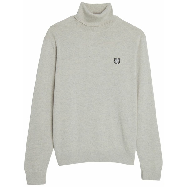 住み家 稲荷 メンズ 編み物\u0026プルオーバー アウター Roll-neck long-sleeve wool jumper Grey