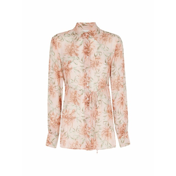 セミクチュール レディース プルオーバー トップス Floral-print shirt Pink