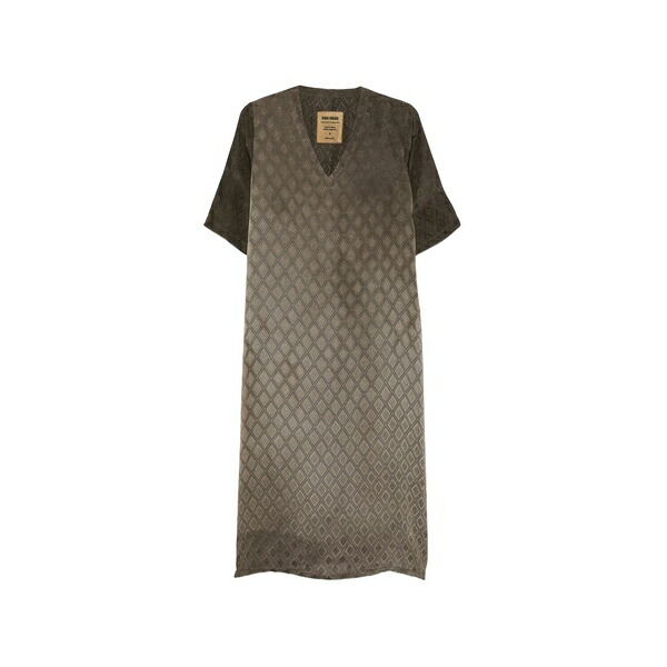 ユマ・一 レディース 衣裳 トップス Diamond v-neck MIDI dress Brown