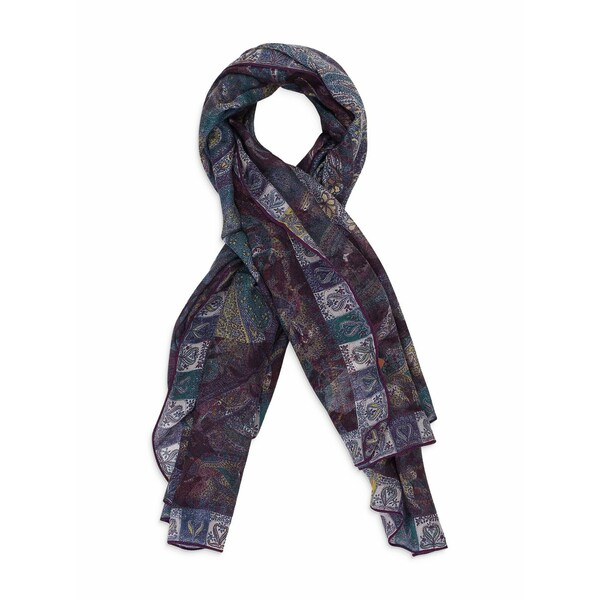 ロロピアーナ メンズ 消音装置・袈裟・えり巻き 添え物 Paisley-print scarf Purple