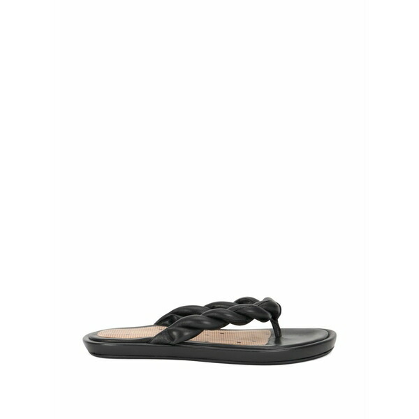レッドヴァレンティノ レディース サンダル シューズ Braided-straps flip flops Black