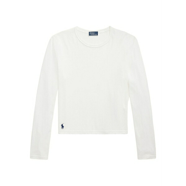 ラルフローレン レディース プルオーバー トップス Long-sleeve t-shirt White