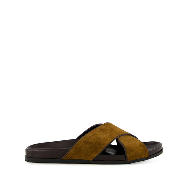 マノロブラニク メンズ サンダル シューズ Chiltern suede sandals Brown