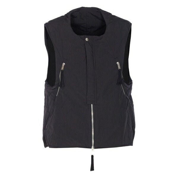 トム・Cr メンズ 上衣＆上衣 アウター Zip padded gilet Black