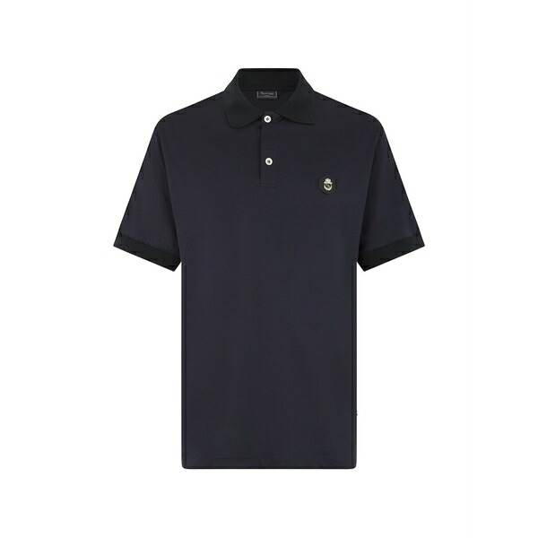 ビリオネア メンズ スポーツシャツ トップス Appliqu￡ basic polo shirt Blue