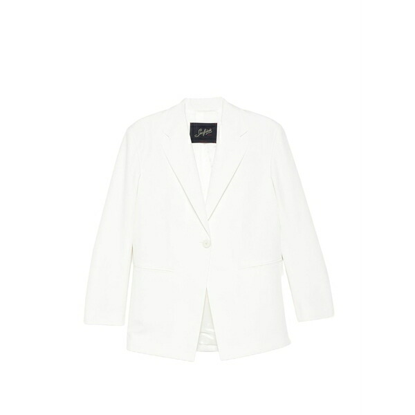 シーフェア レディース 上衣＆上衣 アウター Astro single-breasted blazer  White