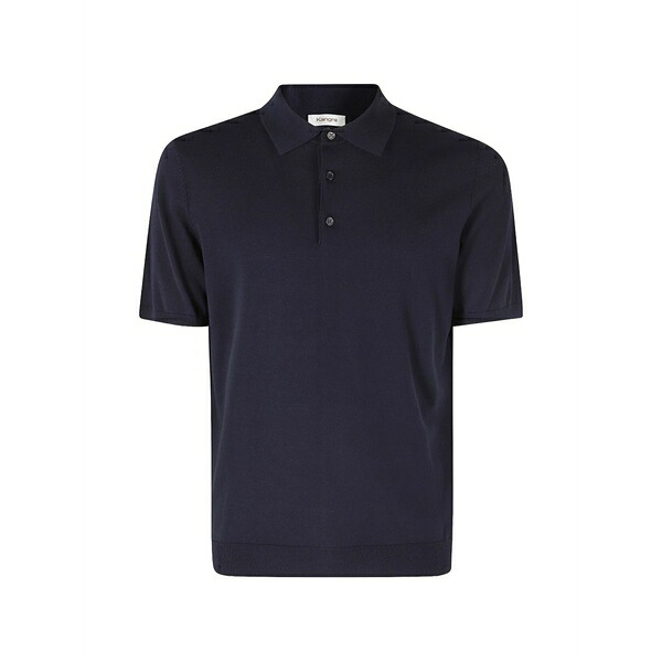 カングラ  メンズ スポーツシャツ トップス Short-sleeve polo shirt Blue