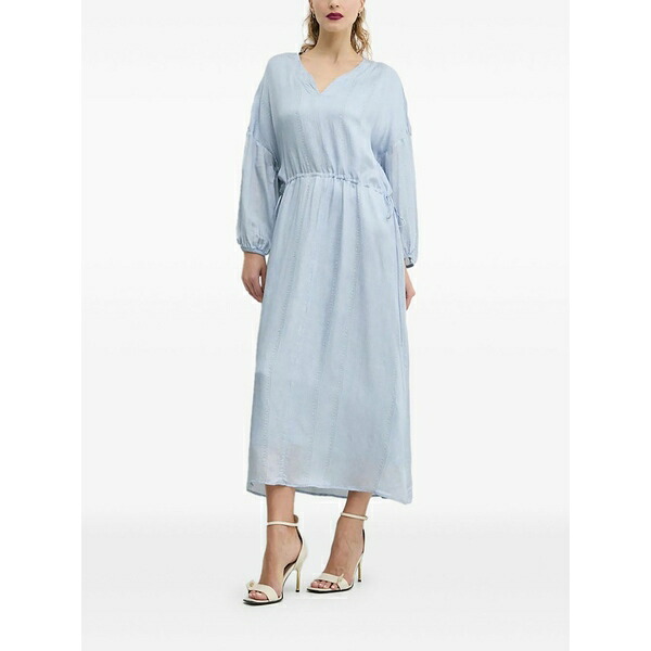 ブルンスバザー レディース 衣装 トップス Drawstring long-sleeves MIDI day dress Blue