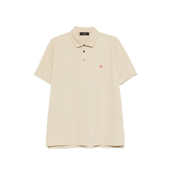 ピューテリー メンズ スポーツシャツ トップス Logo-embroidery polo shirt Neutrals