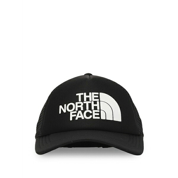 ノースフェイス メンズ 帽子 アクセサリー Logo trucker cap hat Black|asty