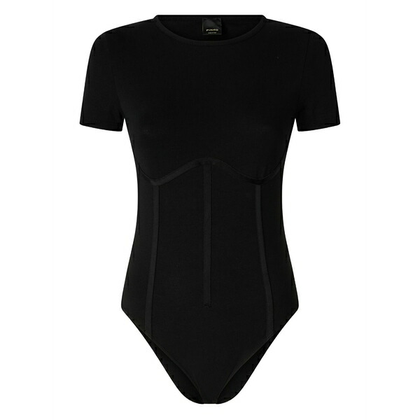 ピンコ レディース プルオーバー トップス Short-sleeve bodysuit Black