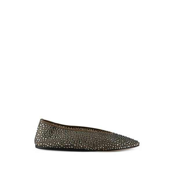 ル モンド ベリル レディース サンダル シューズ Mary jane mesh crystal ballerina Brown