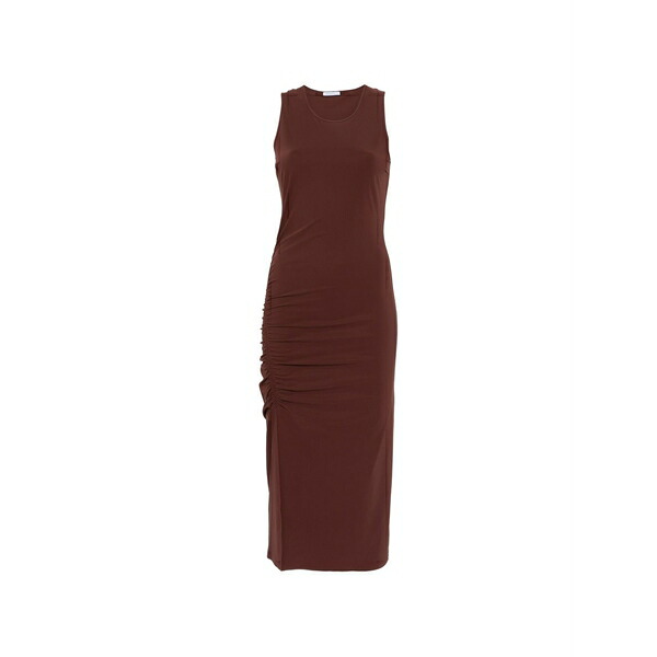 パトリツィア ペペ レディース 衣裳 トップス Ruched MIDI dress Brown