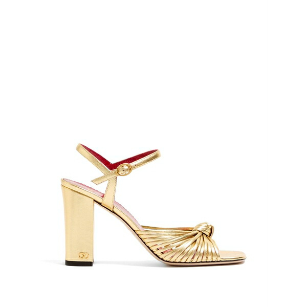 ヴァレンティノ ガラヴァーニ レディース サンダル シューズ  annet laminated nappa sandals 90粍 Gold