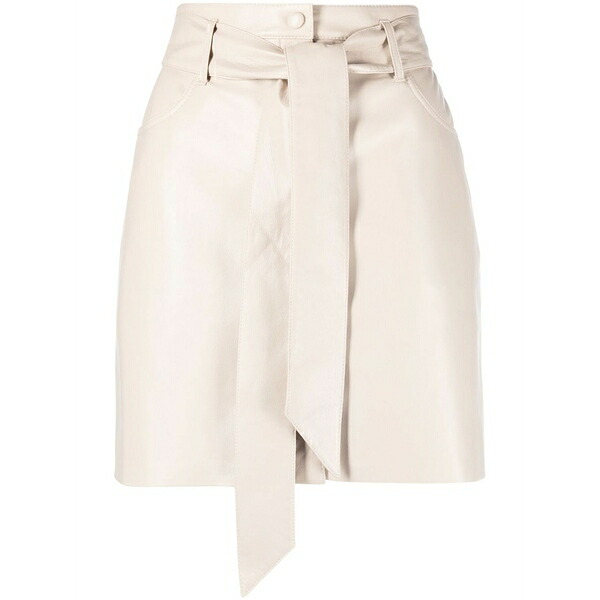 ナヌーシュカ レディース スコート ボトムス A-line belted mini skirt Neutrals