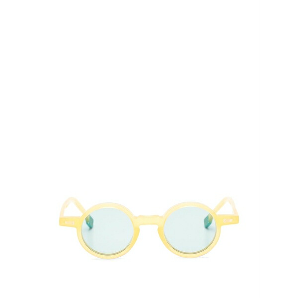 カイム メンズ サングラス・アイウェア 付属物 Lupe round-frame sunglasses Yellow