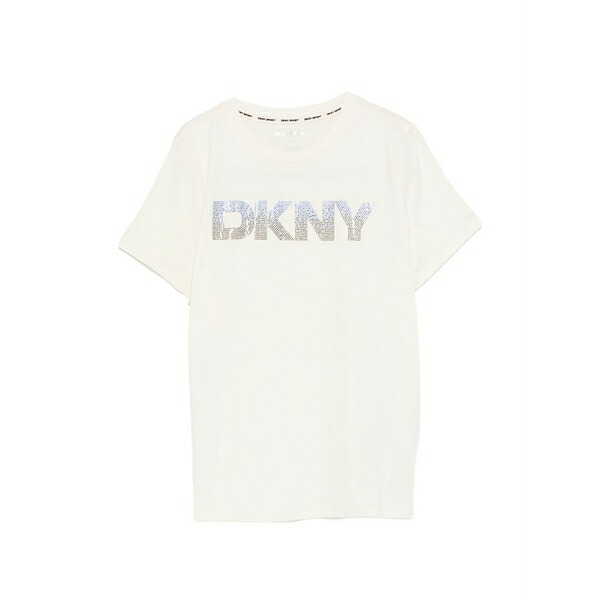 ダナ キャラン ニューヨーク州 レディース ティーシャツ トップス Ombre rhinestone t-shirt Neutrals