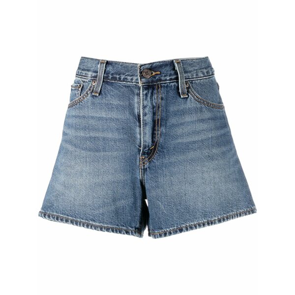 リーヴァイズジーンズ レディース 心地よいズボン下 ボトムス 80s high-rise denim shorts Blue