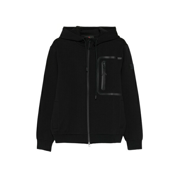 ピューテリー メンズ パーカー・スウェットシャツ アウター Parker zip hooded sweater Black