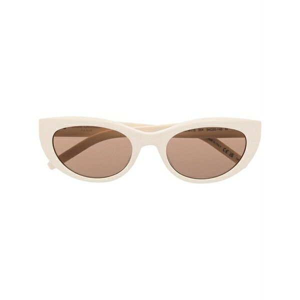 サンローラン アイウェア レディース 黒眼鏡＆アイウェア 付属物 Logo cat-eye frame sunglasses Neutrals