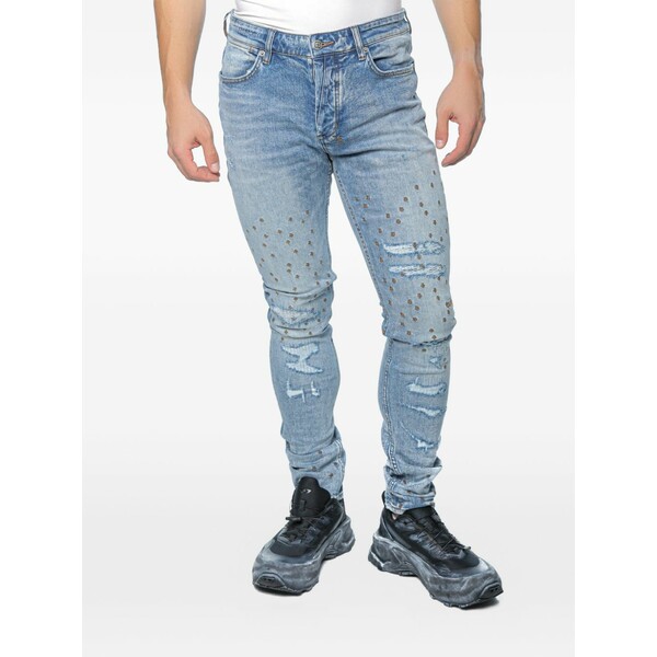 スビ メンズ ジーンズズボン下 ボトムス Van winkle dakota repair jeans Blue