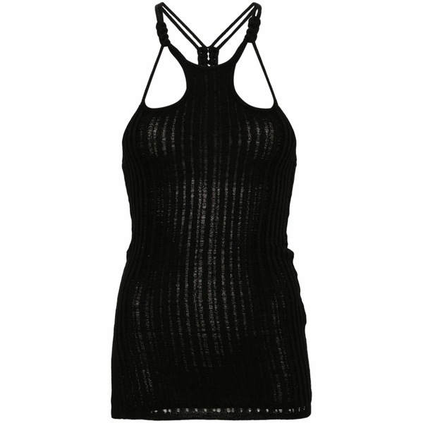 イザ呼びりん マラン レディース カットソー トップス Debra fine-ribbed tank top  Black