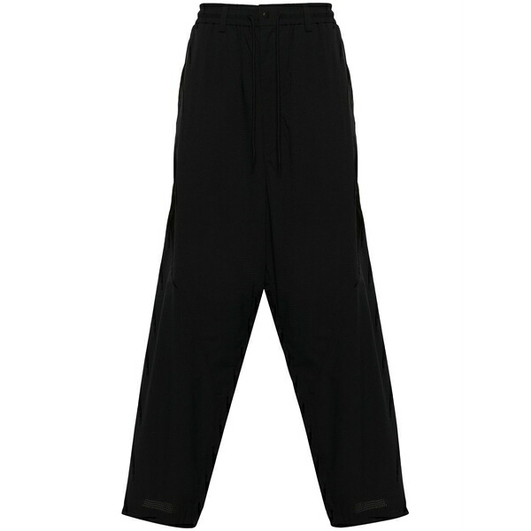 ワイスロバート・エドワード・リー メンズ 心地好いズボン下 ボトムス Logo-printed panelled track pants Black