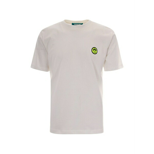 バロウ メンズ ティーシャツ トップス Logo-print cotton t-shirt White