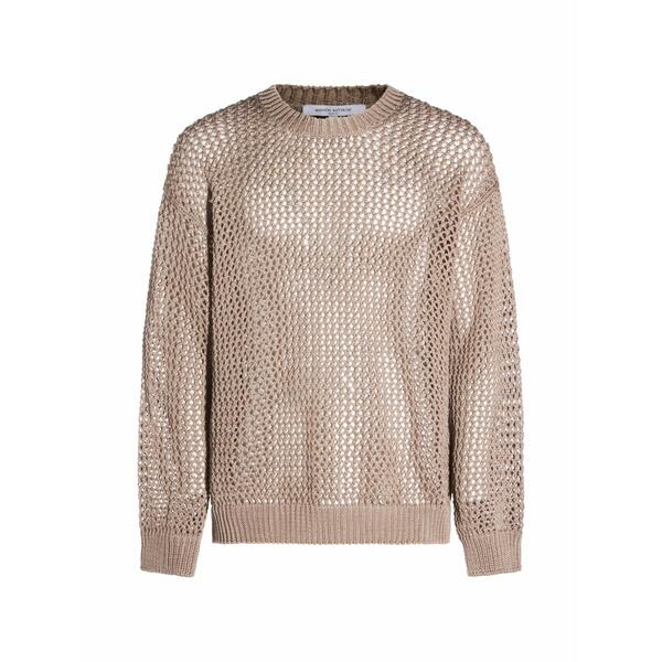 棲み家 狐狸 メンズ 編み物\u0026スウェーター アウター Open-knit jumper Neutrals