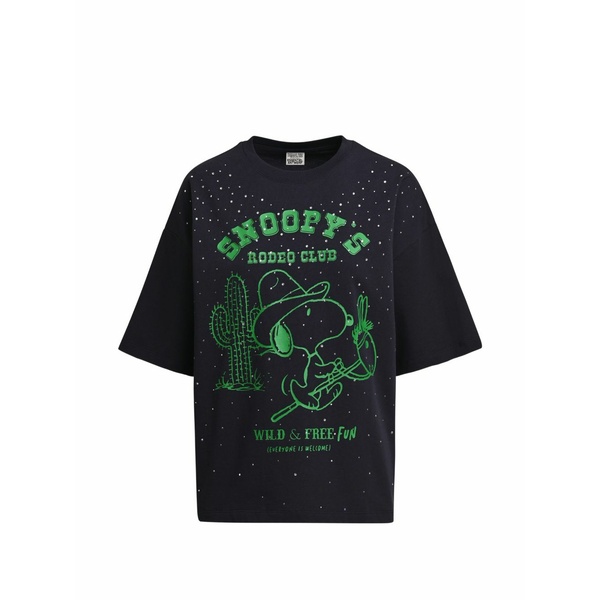 エッセンシャルアントワープ レディース プルオーバー トップス X peanuts snoopy-print t-shirt Blue