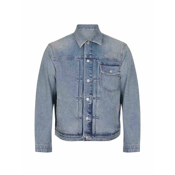 循環過程 メンズ 上衣＆上衣 アウター Roby distressed denim jacket Blue