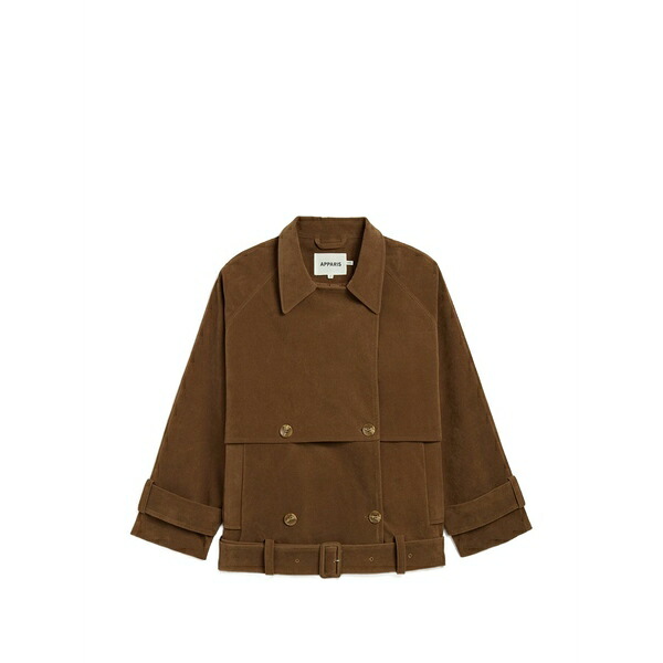 アッパリス レディース 上衣＆上衣 アウター Gaia jacket Brown