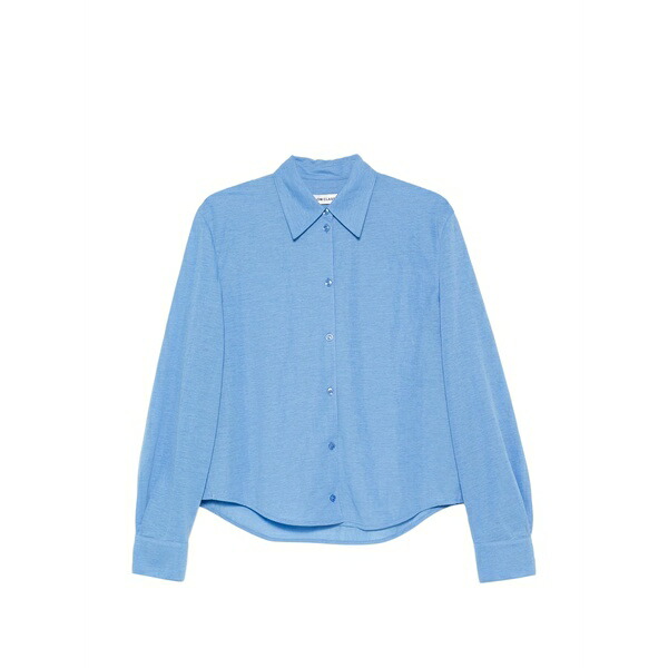 ファースト 古典派音楽 レディース プルオーバー トップス Buttoned shirt Blue