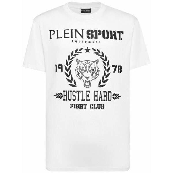 飾り気のない運動競技 メンズ ティーシャツ トップス Logo-print cotton t-shirt White