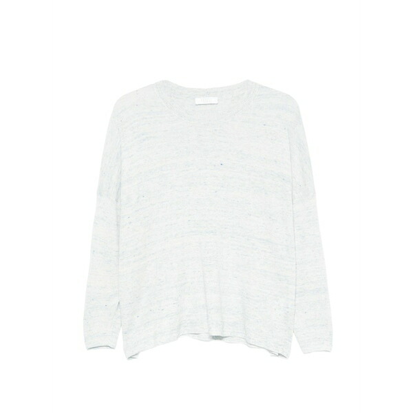 フェデーリ レディース ニット&セーター アウター Marl-effect crew-neck sweater Blue｜asty