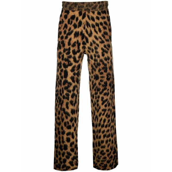 パーム・エンジェルス メンズ 心地好いズボン下 ボトムス Animalier brushed track pants Brown